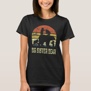 T-shirt Big Sister Bear Matching Family Cube 4 kids Mother
