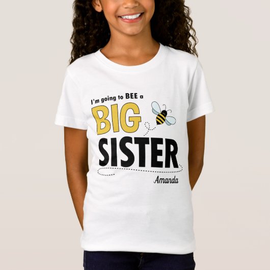 T-shirt Big Sister Bee (Devant)