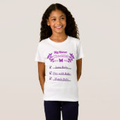 T-shirt Big Sister Checklist (Devant entier)