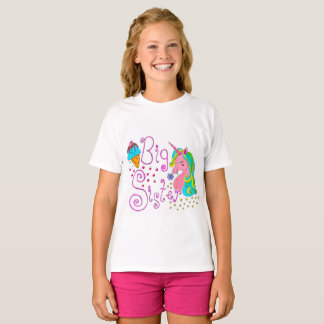 T-shirt "Big Sister" Unicorn Kids