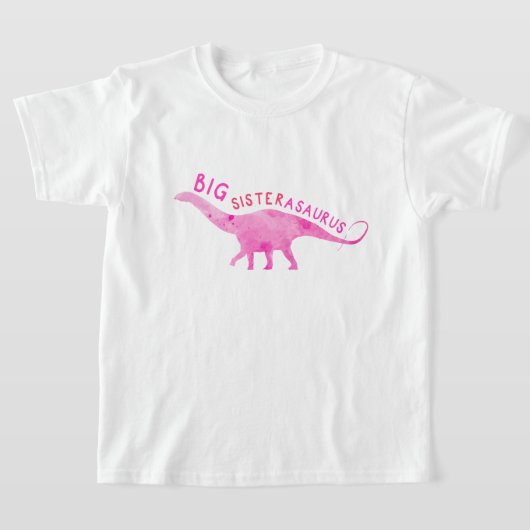 T-shirt Big Sisterasaurus Dinosaur - Mignonne & Fun Big Si (Poser)