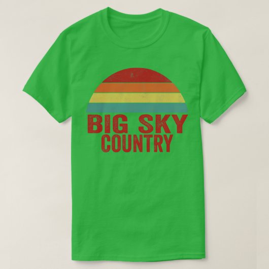T-shirt Big Sky Country (Design devant)