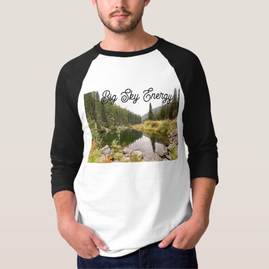 T-shirt Big Sky Energy Raglan Shirt (Devant)