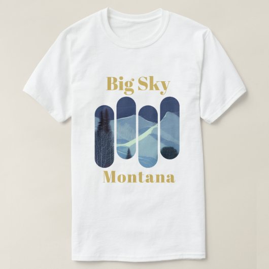 T-shirt Big Sky ski - Montana (Design devant)