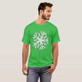 T-shirt Big Snowflake Tee, Unisex Vacances d'hiver Noël (Devant entier)