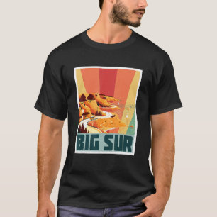 T-shirt Big Sur Shore Californie Souvenir Océan Nature Coi