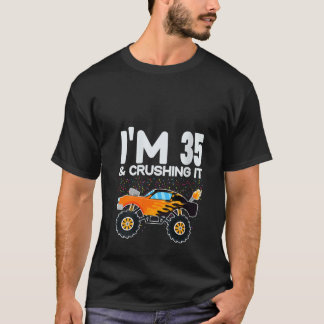 T-shirt Big Truck 35e anniversaire garçon J'ai 35 ans Crus