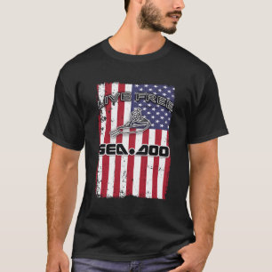 T-shirt Big Wave Seadoo American Live Free