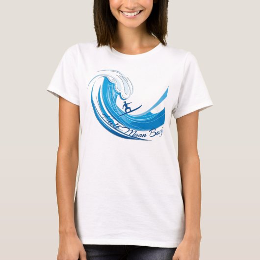 T-shirt Big Wave Surf Half Moon Bay (Devant)