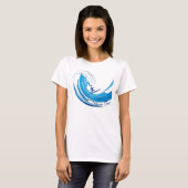 T-shirt Big Wave Surf Half Moon Bay (Devant entier)