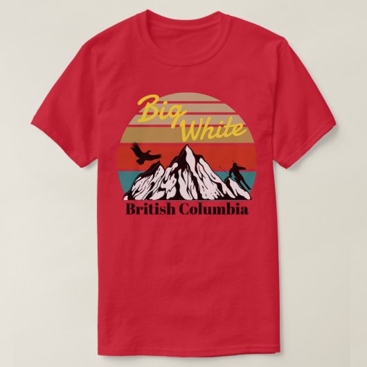 T-shirt Big White ski Colombie-Britannique (Design devant)