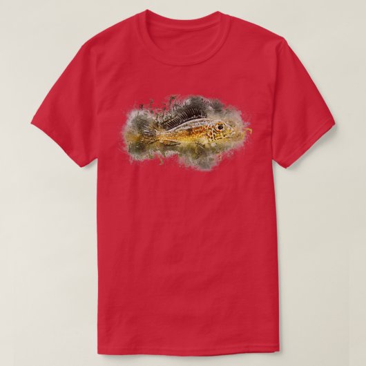 T-shirt Bigeye Sand Cichlid Ndole Rouge Callochromis macop (Design devant)