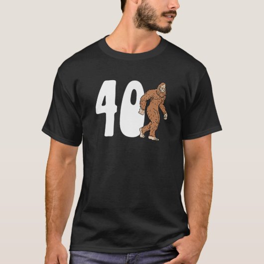 T-shirt Bigfoot 40E Anniversaire Sasquatch 40 Année O (Devant)