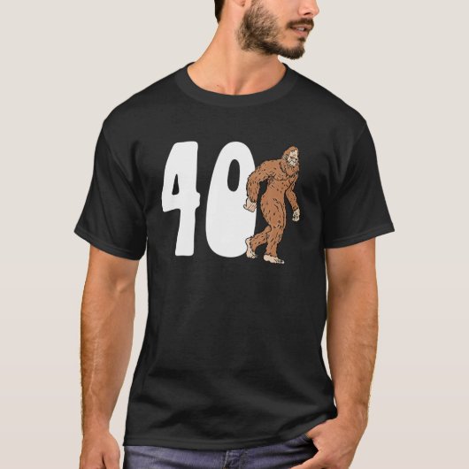 T-shirt Bigfoot 40E Anniversaire Sasquatch 40 Année O (Devant)
