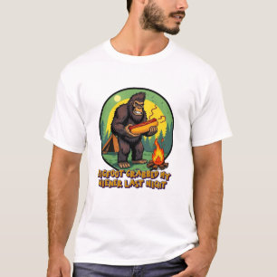T-shirt Bigfoot a attrapé ma saucisse la nuit dernière