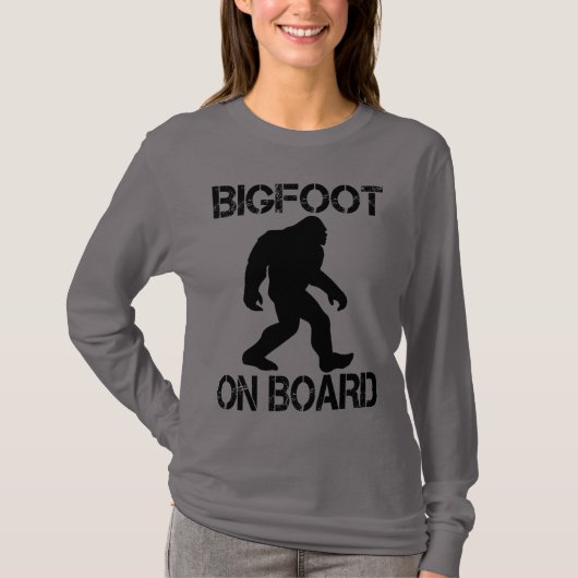 T-shirt Bigfoot à bord Funny Bigfoot (Devant)
