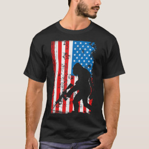 T-shirt Bigfoot Armé Sasquatch AR-15 Patriotique Américain