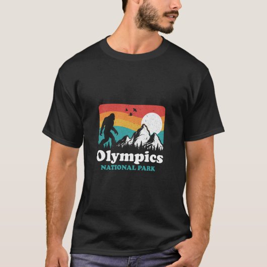 T-shirt Bigfoot Au Parc National Olympique Scoop Aménagé (Devant)