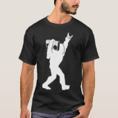 T-shirt Bigfoot Boombox Rock and Roll I Believe Sasquatch (Devant)