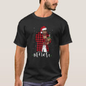 T-shirt Bigfoot Buffalo de Noël Plaid Sasquatch Café D (Devant)