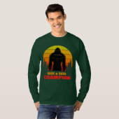 T-shirt Bigfoot Cacher et Rechercher Champion (Devant entier)