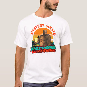 T-shirt Bigfoot Café Mystère Résolu Humour