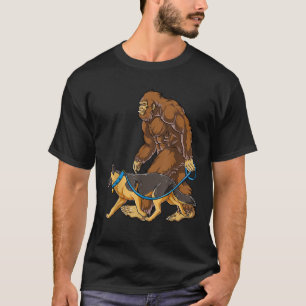 T-shirt Bigfoot Chien Marcher Allemand Berger Hommes Sasqu