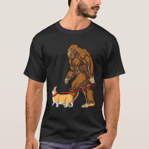 T-shirt Bigfoot Chien Marcher Corgi Garçons Enfants Homme
