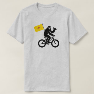 T-shirt Bigfoot Cyclisme Drapeau du Nouveau-Mexique