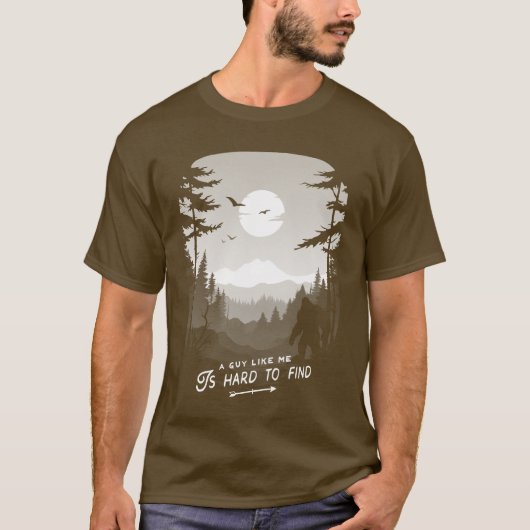 T-shirt Bigfoot difficile à trouver (Devant)