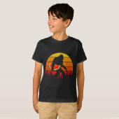 T-shirt Bigfoot drôle avec tranche de pastèque Melon Été (Devant entier)