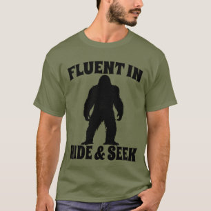 T-shirt Bigfoot Drôle - Courant en Cache-Cache
