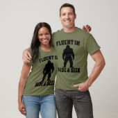 T-shirt Bigfoot Drôle - Courant en Cache-Cache (Unisexe)