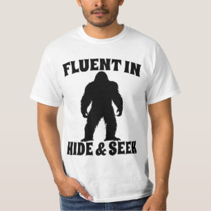 T-shirt Bigfoot Drôle - Courant en Cache-Cache
