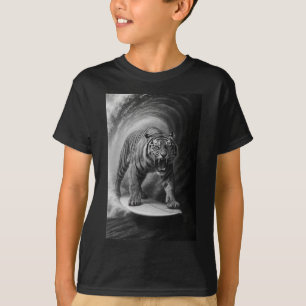 T-shirt Bigfoot drôle en surf selfie en mer sur planche de