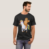 T-shirt bigfoot équitation licorne (Devant entier)