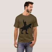 T-shirt Bigfoot équitation T-Rex (Devant entier)