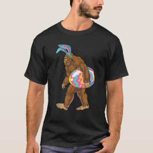 T-shirt Bigfoot Est Bunny Ears Egg Boys Men Funny Sasqu