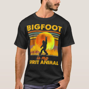 T-shirt Bigfoot Est Mon Esprit Animal Drôle Sasquatch Homm