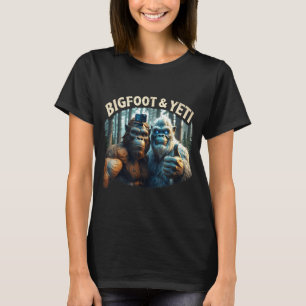 T-shirt Bigfoot et yeti selfie cryptide squatch chasseur