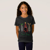 T-Shirt Bigfoot Funny Buffalo Plaid et Leopard Tree Chris (Devant entier)