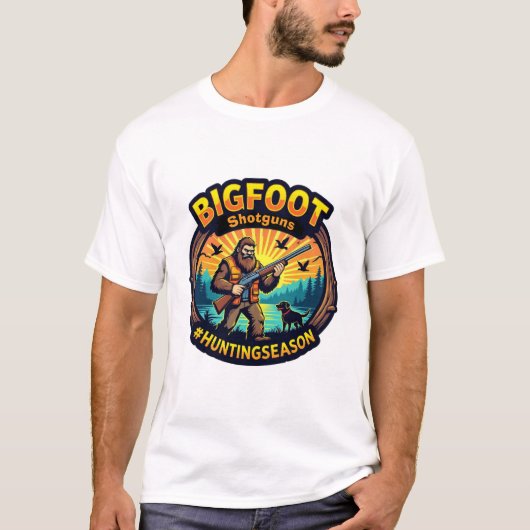 T-shirt Bigfoot Fusils #Saisondechasse (Devant)