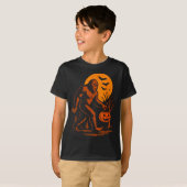 T-shirt Bigfoot Halloween Sasquatch Jack O Lantern  (Devant entier)