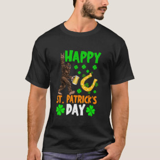 T-shirt Bigfoot Happy Jour de la Saint Patrick Chemise Fun