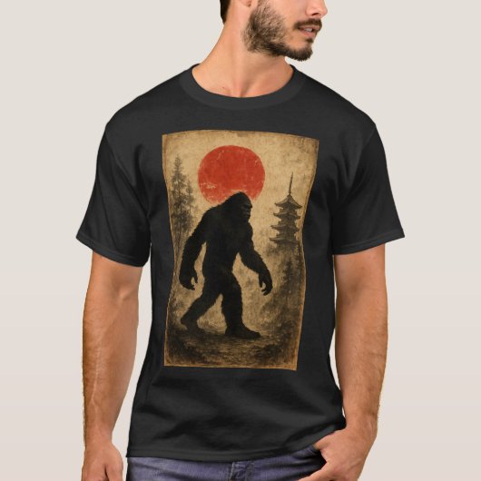 T-shirt Bigfoot in Japan (Devant)