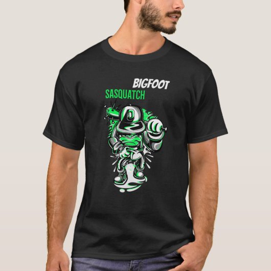 T-shirt Bigfoot Indéfectible Caché Et drôle Mème À La Mode (Devant)