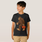 T-shirt Bigfoot Jack-o'-lantern Fun Halloween Garçons Enfa (Devant entier)