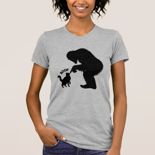 T-shirt Bigfoot joueur chat à longs poils Boop (Devant)