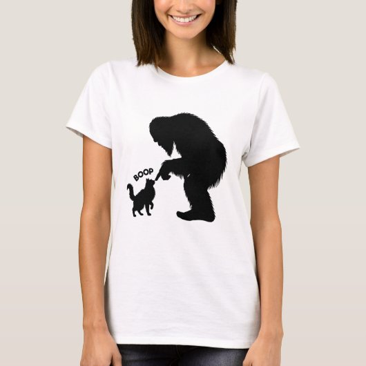 T-shirt Bigfoot Joueuse Chat à Poils Longs Boop  (Devant)