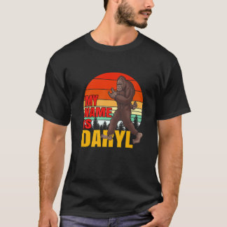 T-shirt Bigfoot Mon Nom Est Daryl Sunset